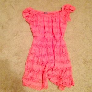 Coral Lacey Dress.