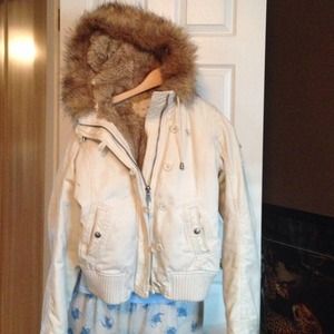 Abercrombie and Fitch fur jacket