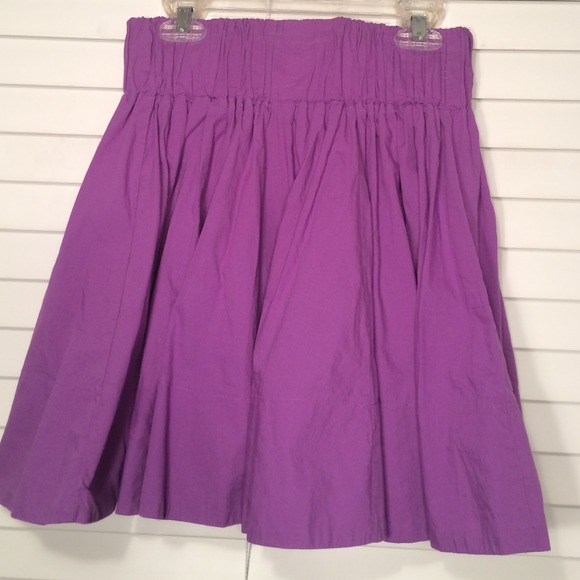 Purple mini skirt