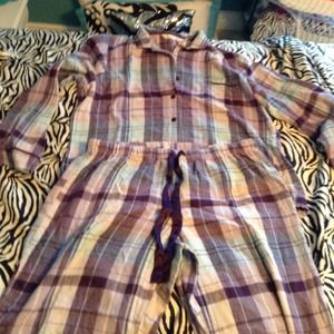 Purple, Blue and White PJ set