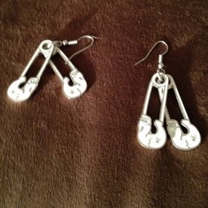 Tokidoki safety pin earrings