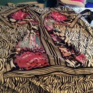 Lavender, blue, black and white bisou bisou