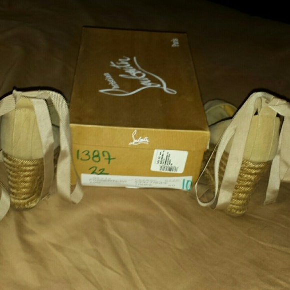 Christian louboutin Formentera espadrille!!! Taupe - Picture 4 of 4