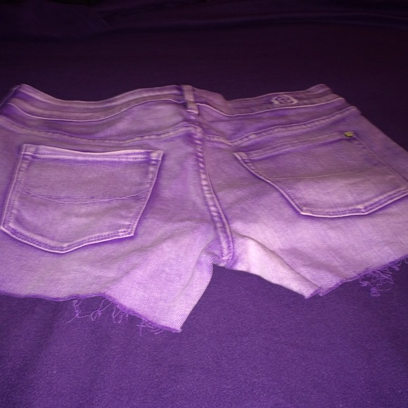 Purple Denim Shorts Bullhead