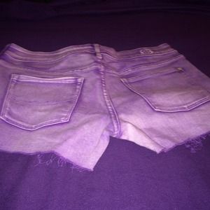 Purple Denim Shorts Bullhead