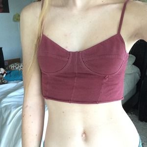 ❌SOLD❌🌻Brandy Melville🌻 maroon bralette