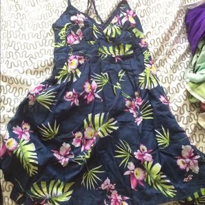 Blue floral hollister dress