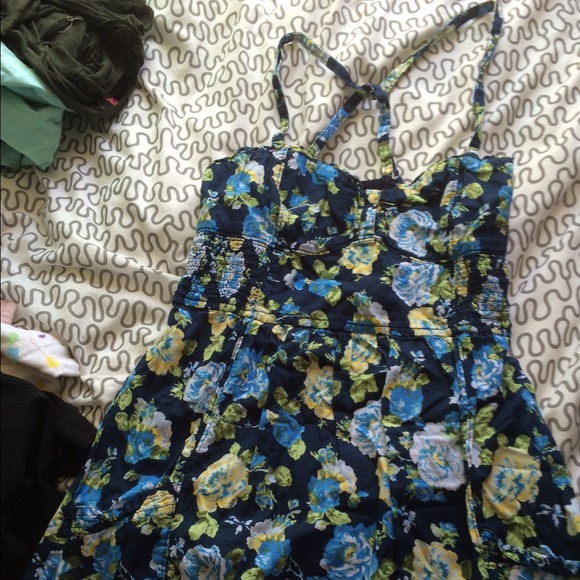 Blue floral Abercrombie and Fitch dress