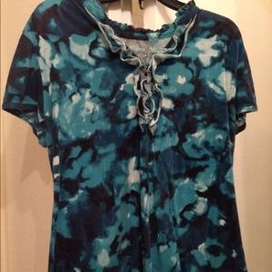 Blue and black shirt