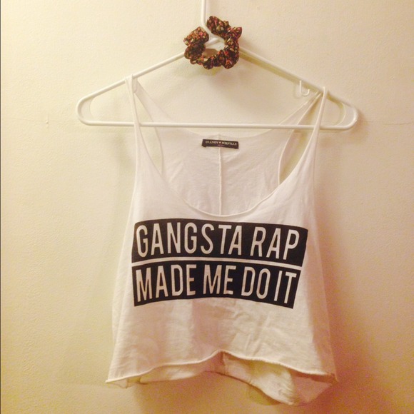 Brandy Melville 'gangsta rap made me do it' tank