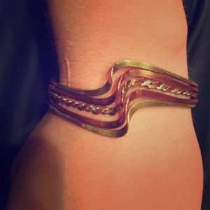 Copper, nickel, and brass bracelet