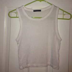 ❌SWAPPED❌Brandy Melville White Crop Top