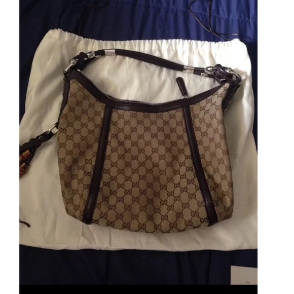 💯 authentic Gucci monogram tassel hobo bag - Picture 4 of 4