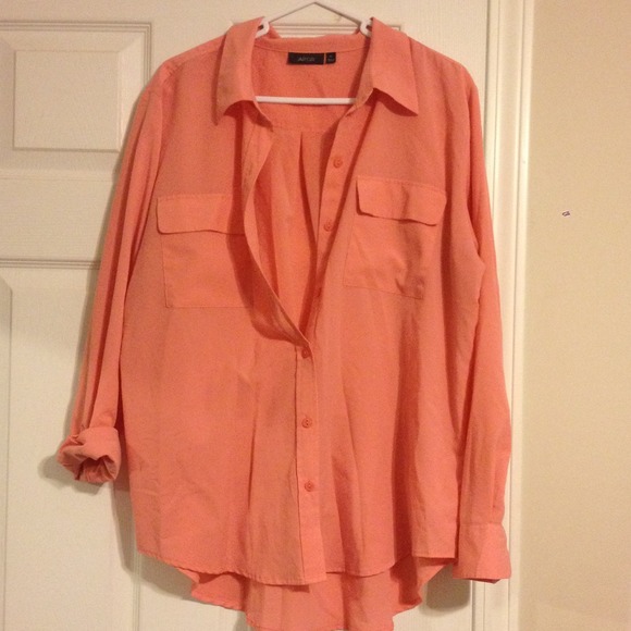 Peach colored woven