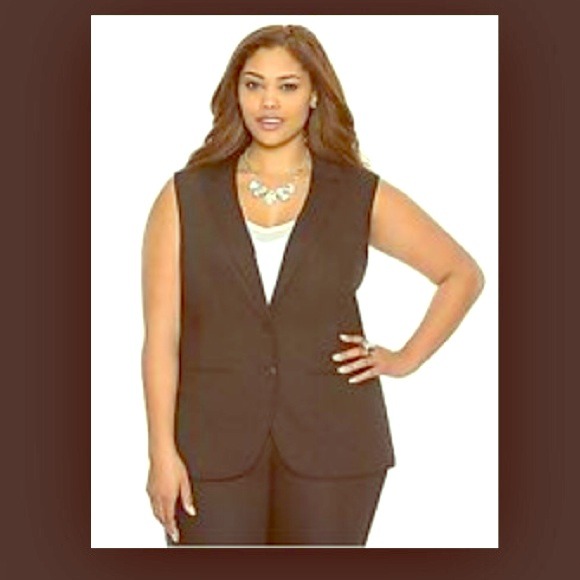 Lane Bryant Brown Vest & Pants Set💄