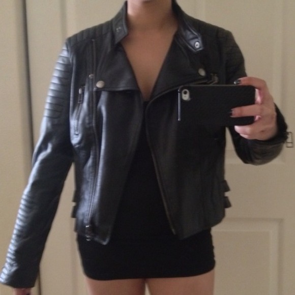 BUNDLED. Rehab Faux Leather Moto Jacket. - Picture 2 of 4