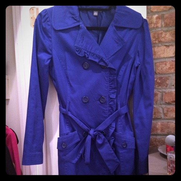 Royal blue trench