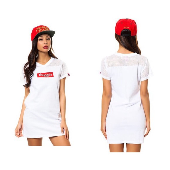 Married to the Mob white thuggin dress sz L