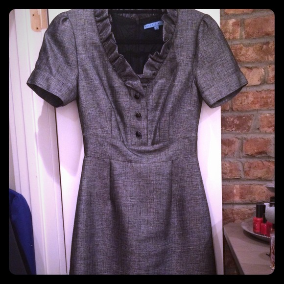 Flattering and professional grey dress