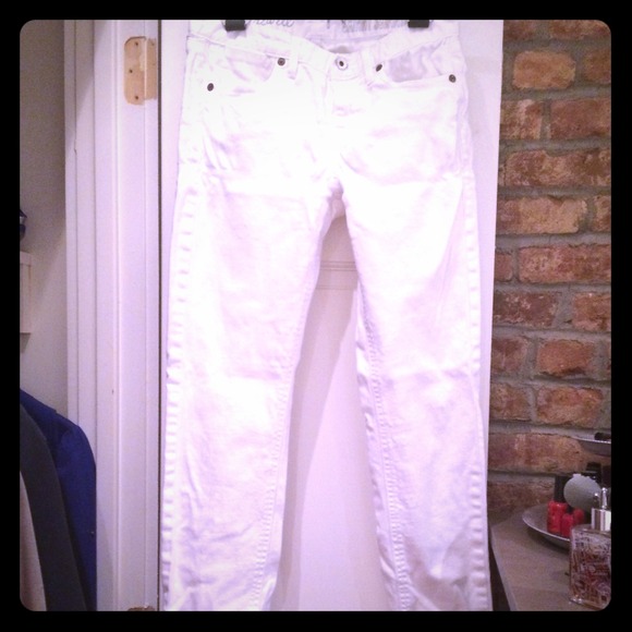 Madewell skinny skinny jeans in white