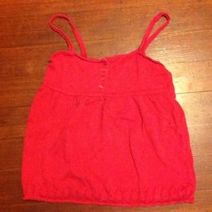 Empire waist top red