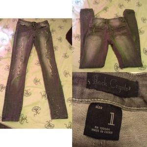Distress jeans