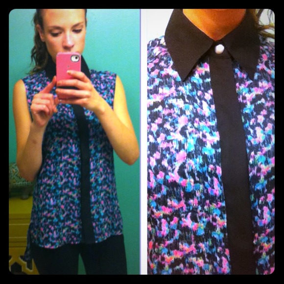 Sleeveless Printed top