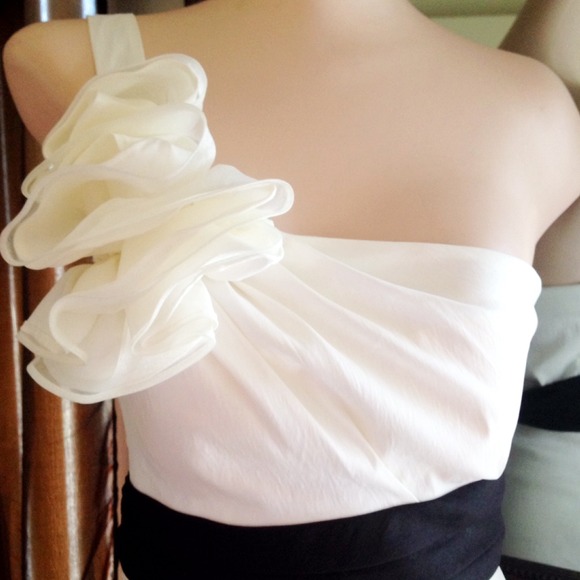 ๐ฅJodi Kristopher Off White Tufted Formal Dress ๐ฅ - Picture 2 of 4