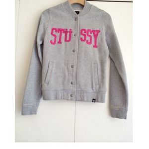 Stussy Varsity Jacket Style Sweater