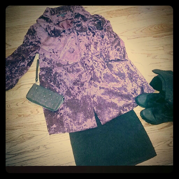 Crushed Velvet Coat