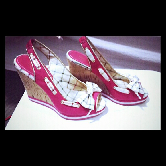 Coach shoes red size 5