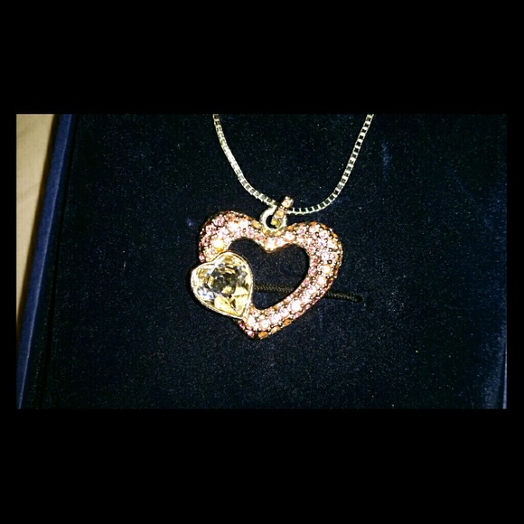 Double hearts necklace