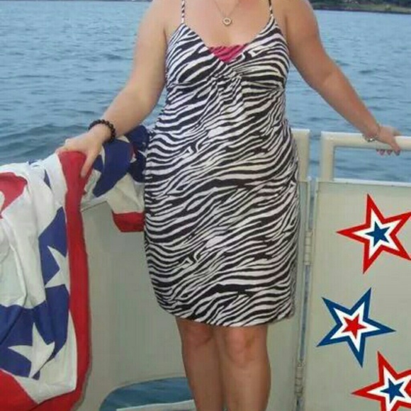 Zebra print dress