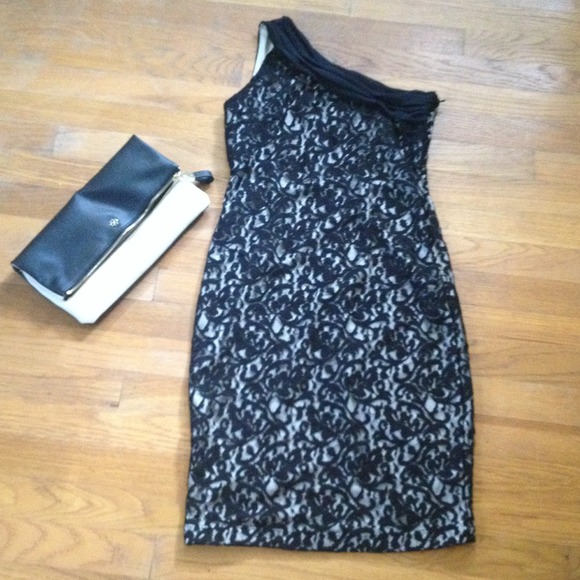 One shoulder lace dress from The Limited - Picture 1 of 2