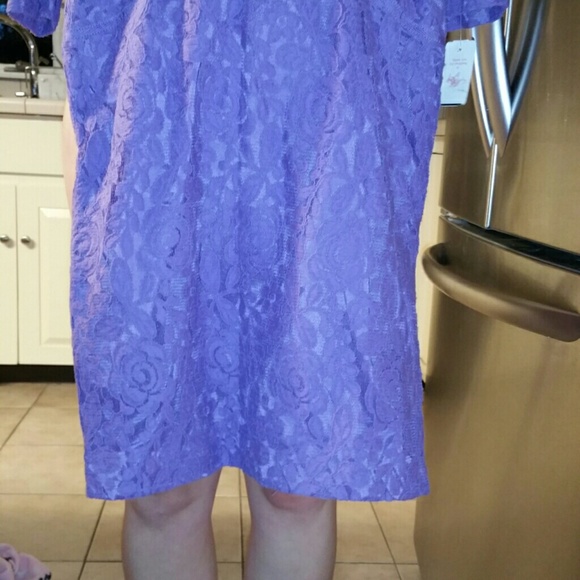 Gorgeous purple lace dress from Taylor - Picture 4 of 4