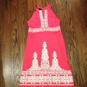 Embellished halter dress