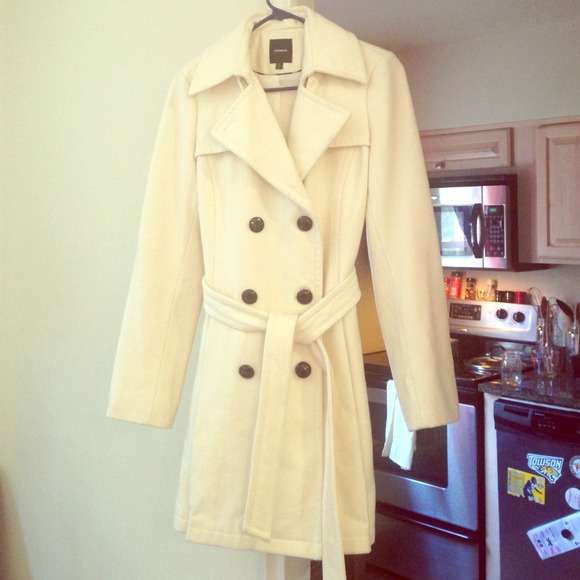 Express trench length pea coat