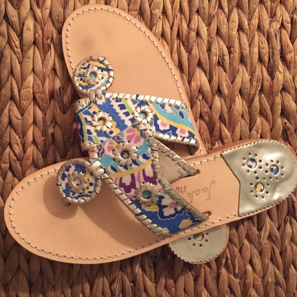 Jack Rogers Shoes - ✨SALE $79✨Jack Rogers Paisley/Platinum