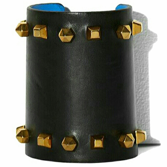 NEW - Vince Camuto Leather Studded Wrist Cuff