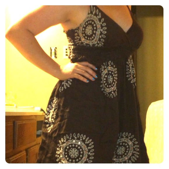 Long ruffled top sun dress!
