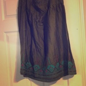Dark green skirt