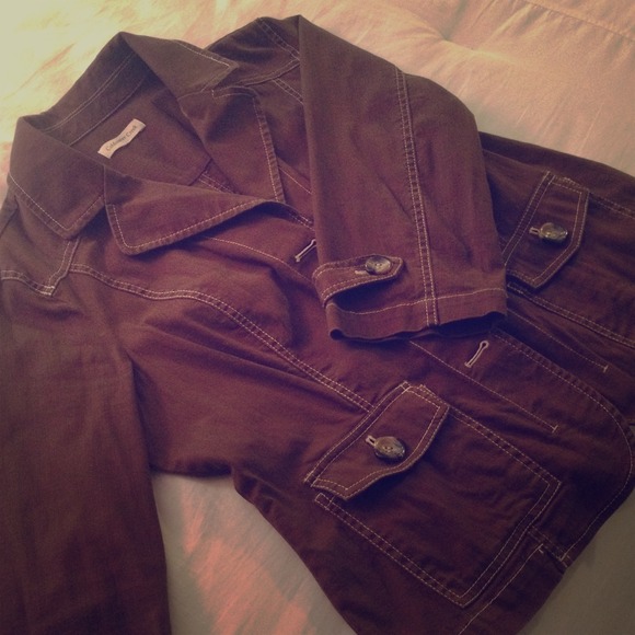 Coldwater Creek Brown 3/4 sleeve Jacket