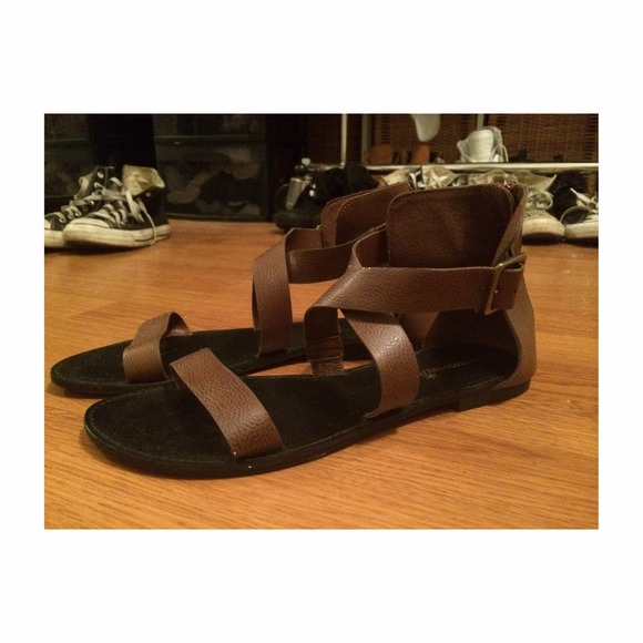 Brown Strappy Sandals