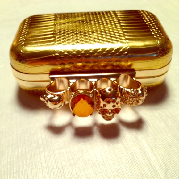 Gold clutch