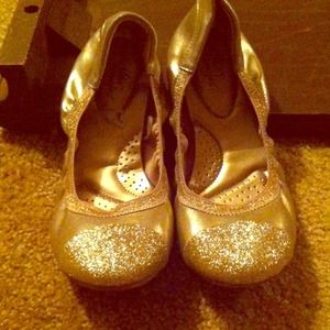 ✨GOLD GLITTER Ballet Flats✨