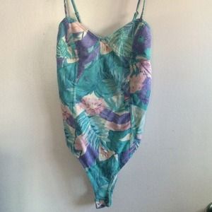 Forever 21 beachy/floral body suite