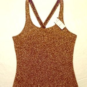 Metallic gold tank