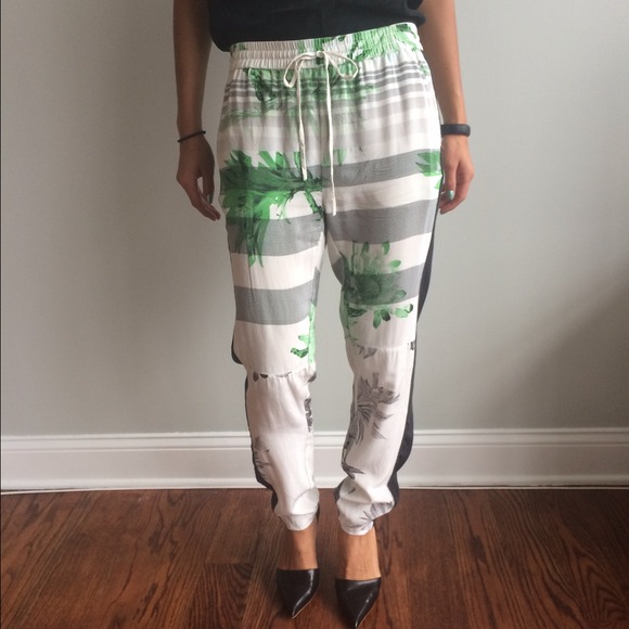 Tibi cactus print silk pants - Picture 1 of 4