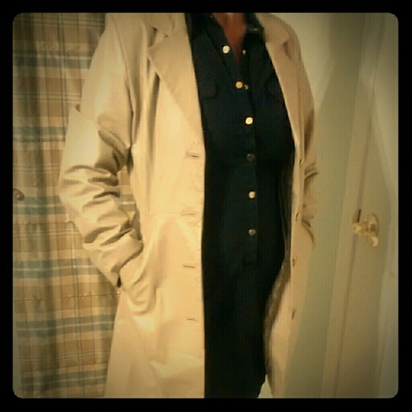 Versace Leather Trench