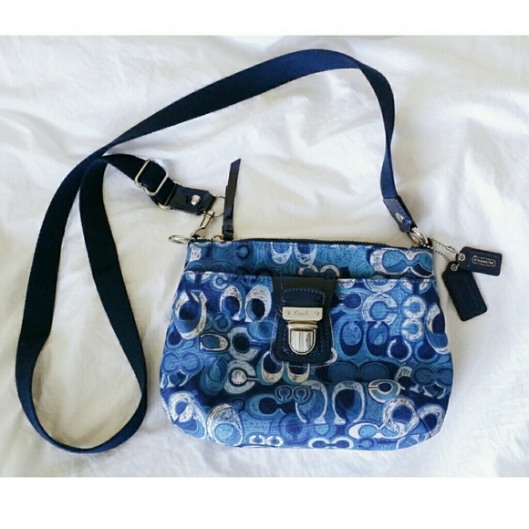 Coach Handbags - Coach 47921 poppy denim crossbody